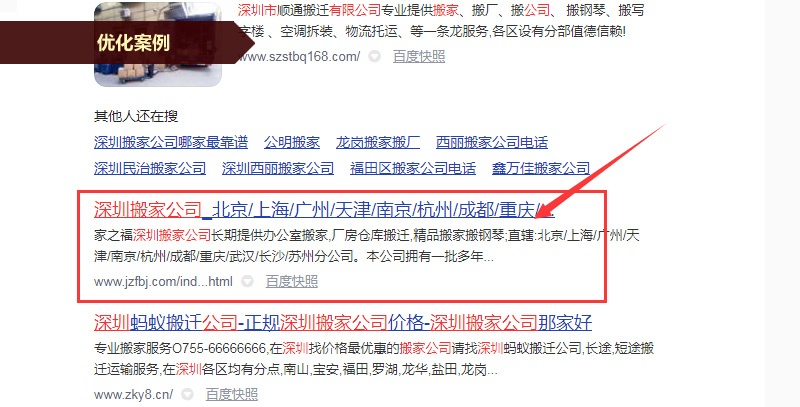 深圳龙城网站优化案例